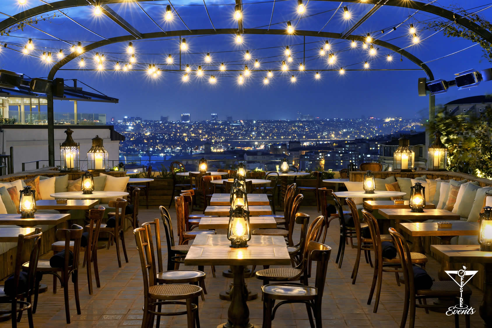Gli Skybar nel modno- the roof NY, Temple bar, open bar